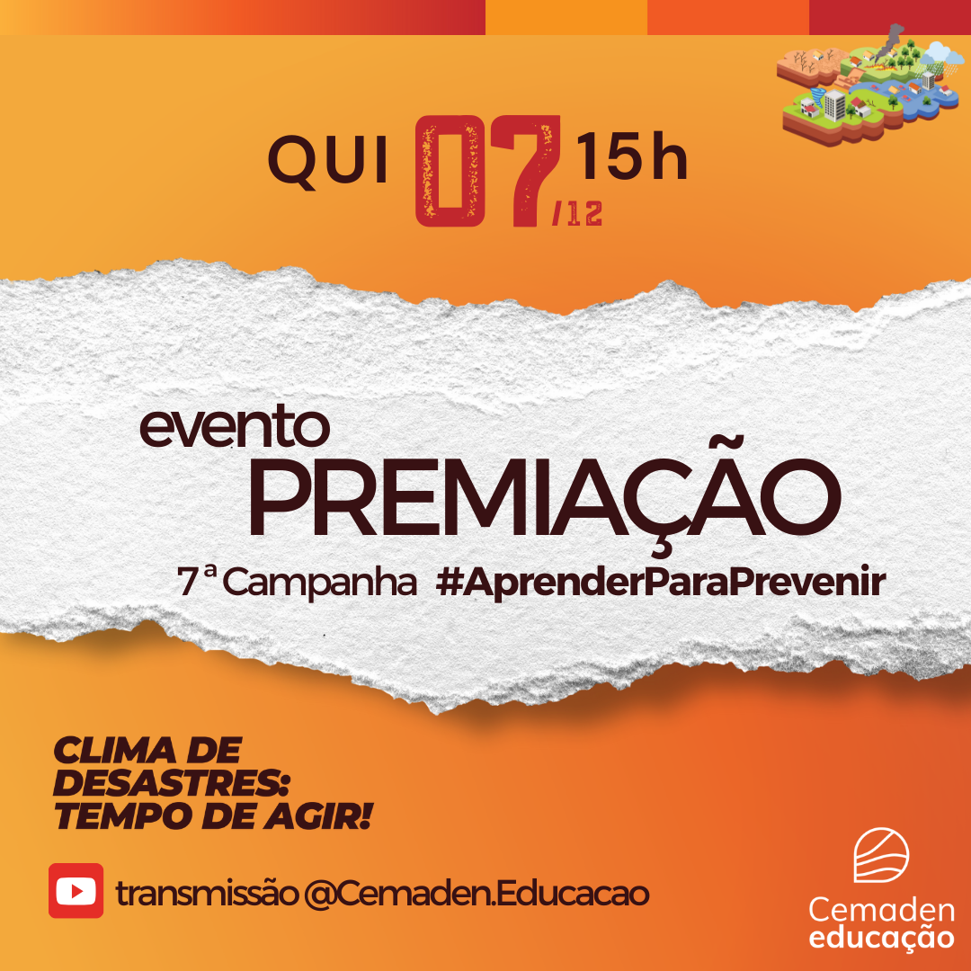 Evento de premiação dos participantes da 7ª Campanha #AprenderParaPrevenir