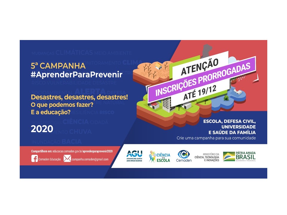 Campanha #AprenderParaPrevenir com inscrições encerradas